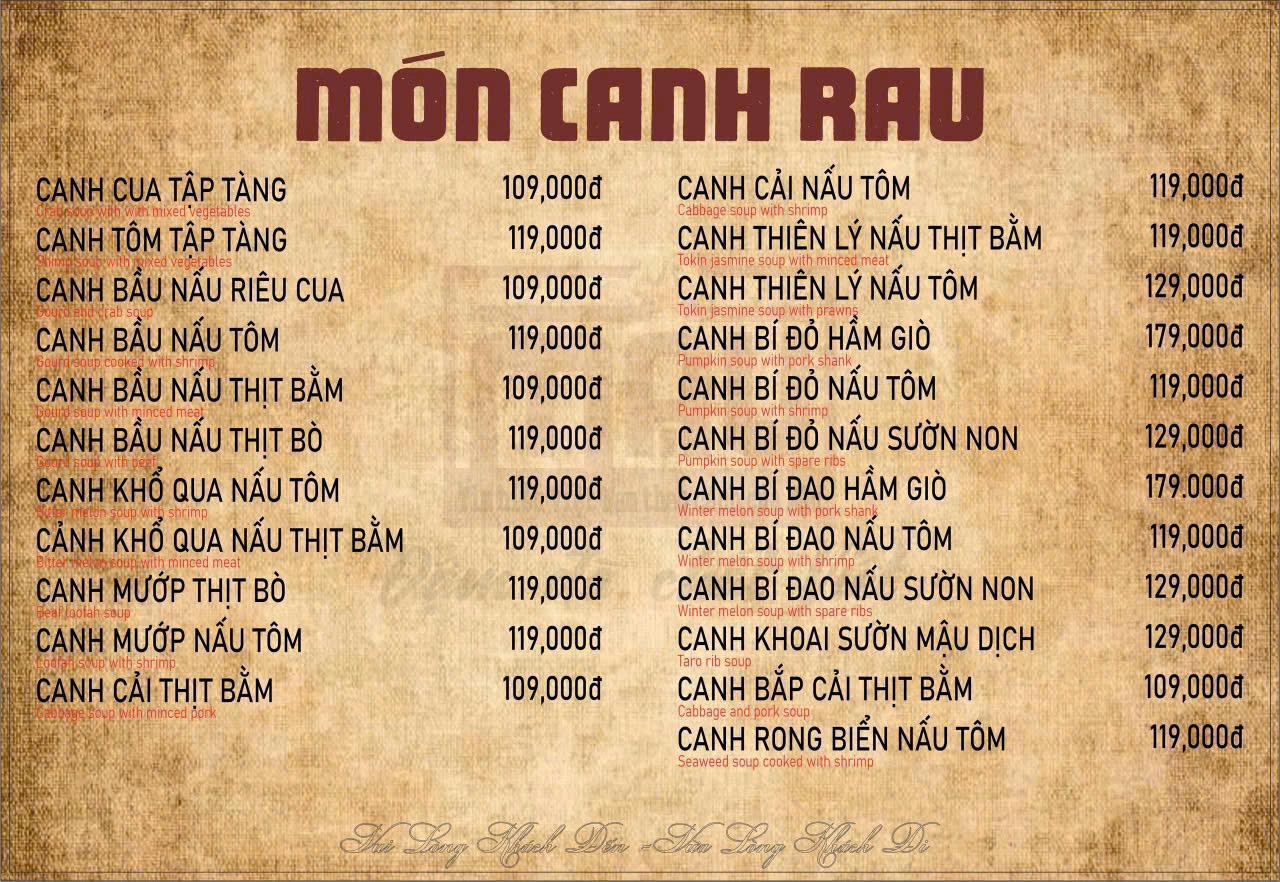 Thực đơn 8